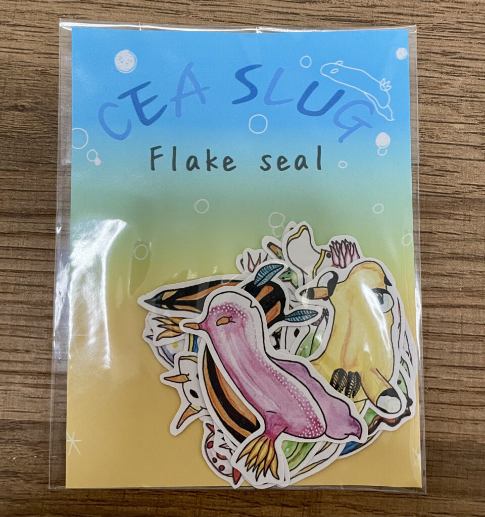 水彩ウミウシシール