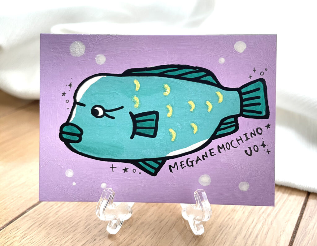 メガネモチノのアクリルイラスト原画（海洋楽部）